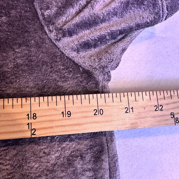 Michael stars velvet galvanized gray slouchy v neck short sleeve blouse small - Picture 7 of 10